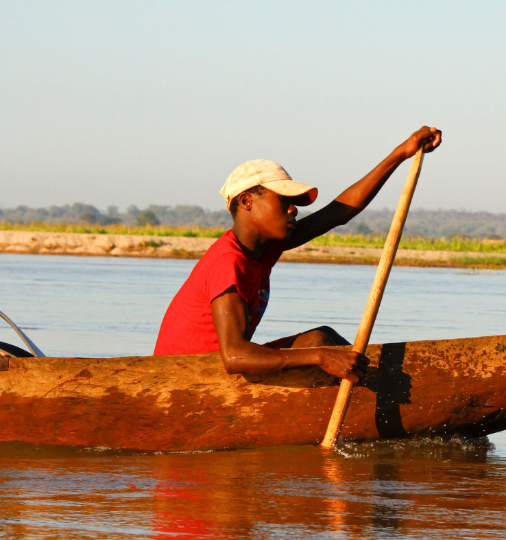 Rufiji River Canoe Safaris: Glide through Tanzania’s wildlife-rich waters in Selous Game Reserve.