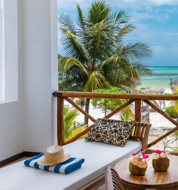 Luxury Tanzania resorts getaway with stunning views, wildlife, and beachfront relaxation.