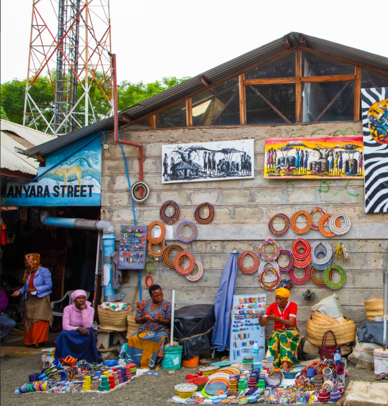 Vibrant Tanzania traditional markets showcasing local crafts, souvenirs, and cultural treasures