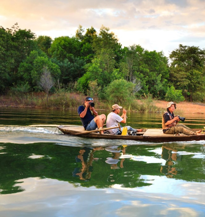 Boat safari on the Rufiji River in Selous, Tanzania