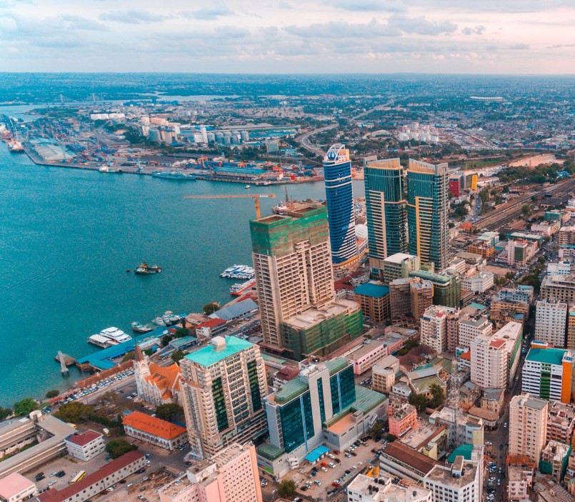 Beautiful coastal landscape of Dar-es Salaam, Tanzania