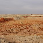 Colorful sulfur formations at Dallol in the Danakil Depression, Ethiopia