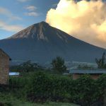 Mount Muhabura volcanic peak Rwanda Uganda border hike