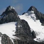 Snow-capped peaks of the Rwenzori Mountains, Uganda