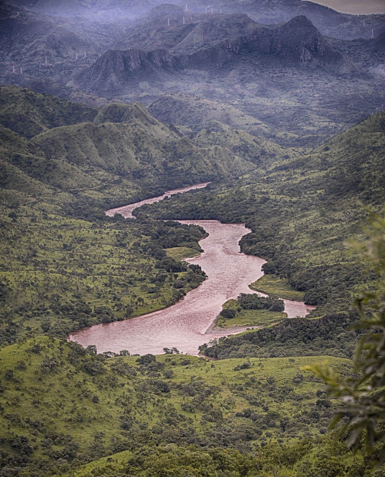 The Omo River valley landscape in southern Ethiopia